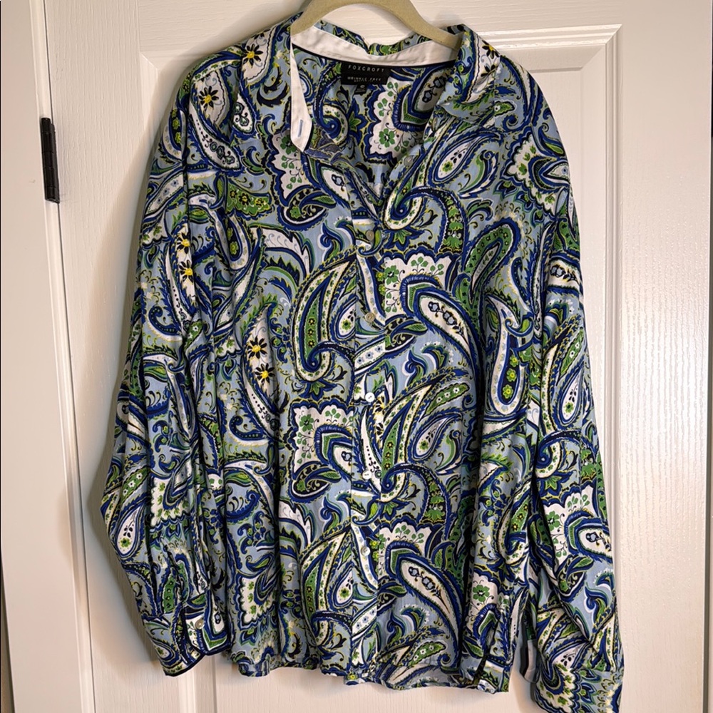 Paisley Button-Up Shirt